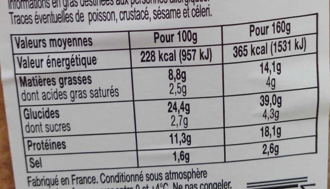 Daunat Plaisir Vrai! Jambon Emmental packshot