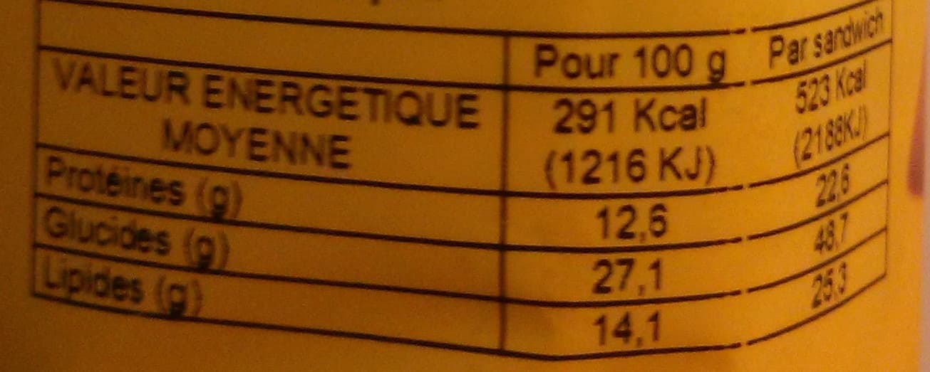 Daunat Pavé montagnard jambon, raclette packshot