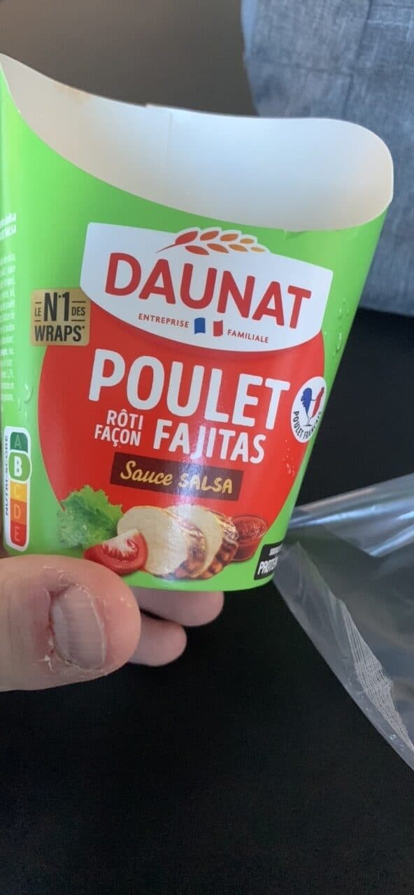 Daunat Be wrappy poulet rôti façon fajitas packshot