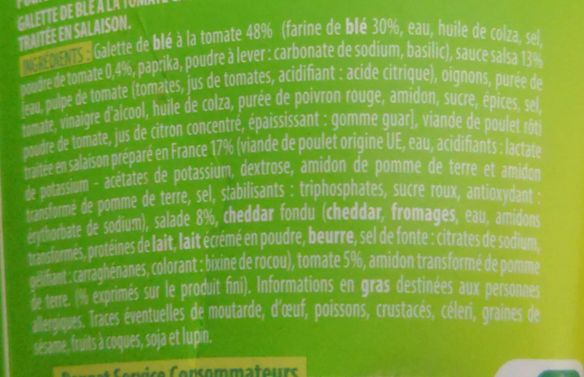 Daunat Be wrappy poulet rôti façon fajitas packshot