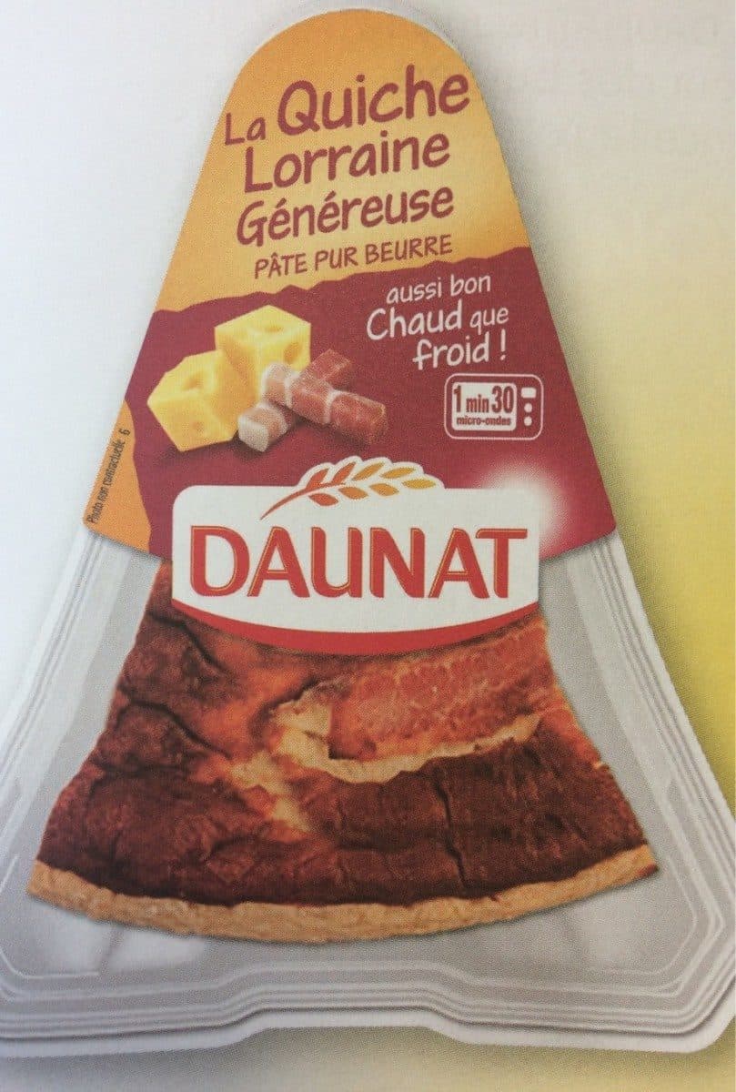 Daunat La quiche Lorraine généreuse pur beurre packshot