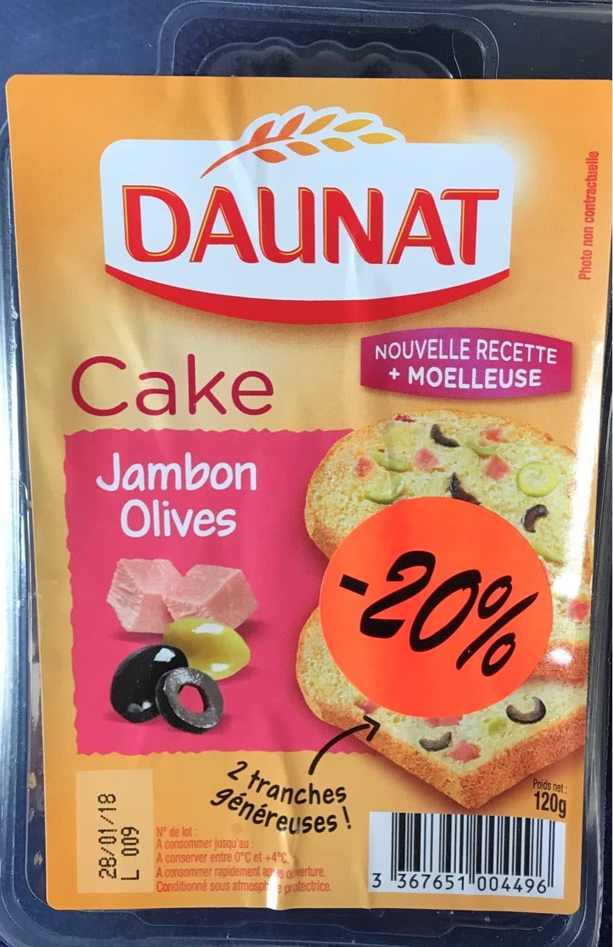 Daunat Cake Jambon Olives packshot