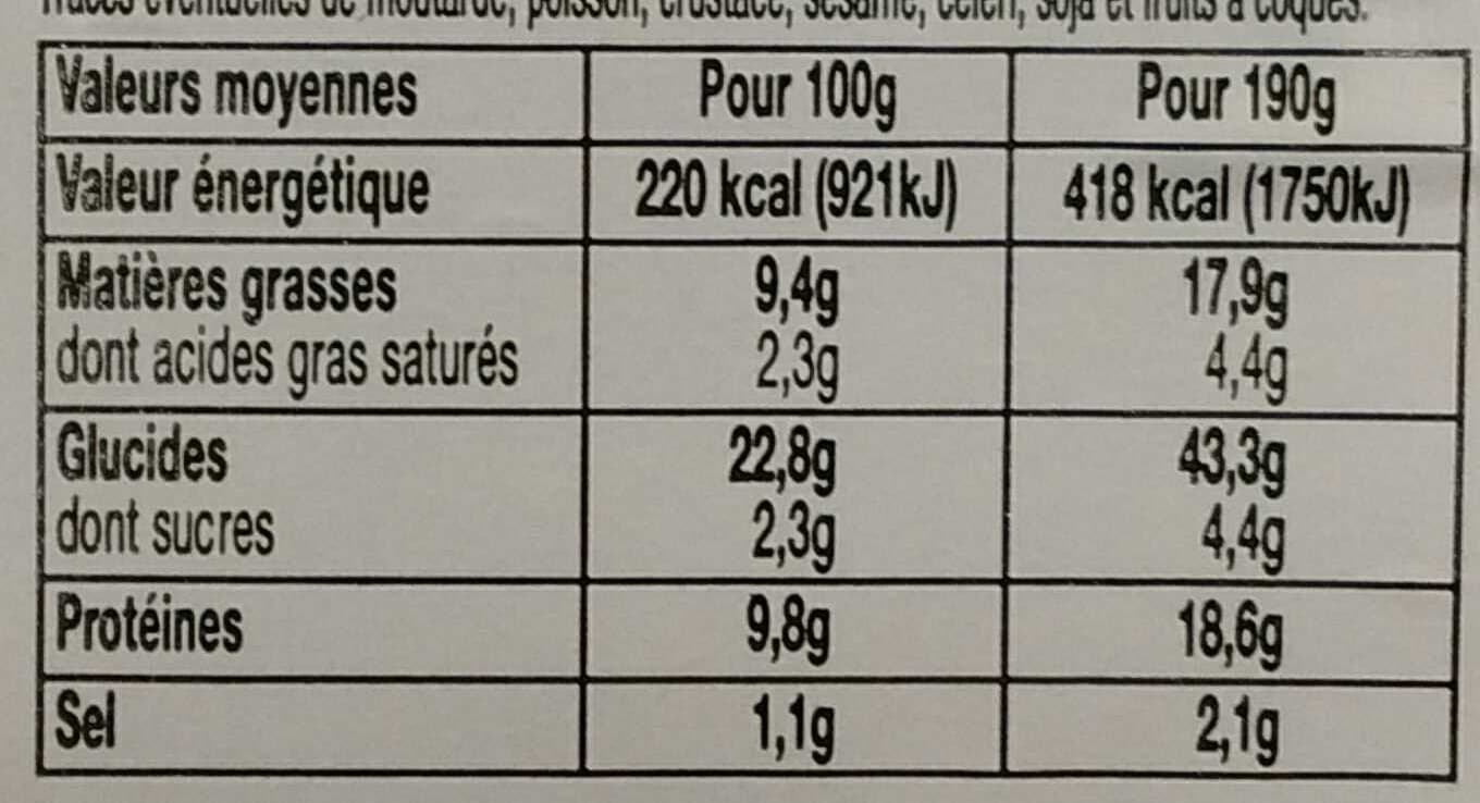 Daunat Escales gourmandes bacon grillé et fumé chèvre packshot