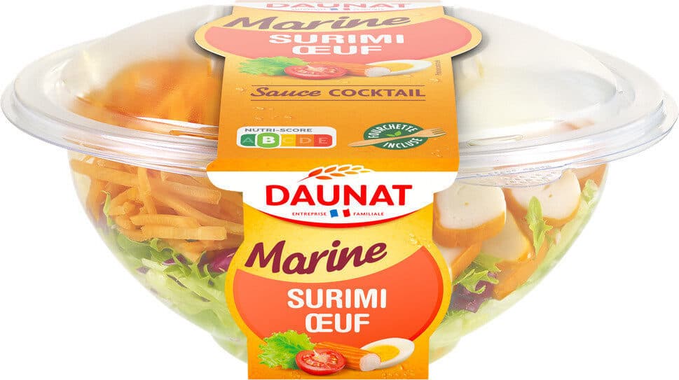 Daunat Bulle Fraîcheur Surimi Oeuf crudités packshot