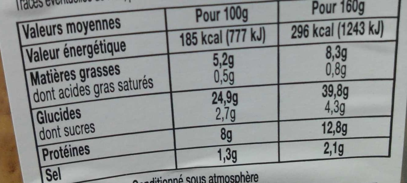 Daunat Club poulet rôti crudités packshot