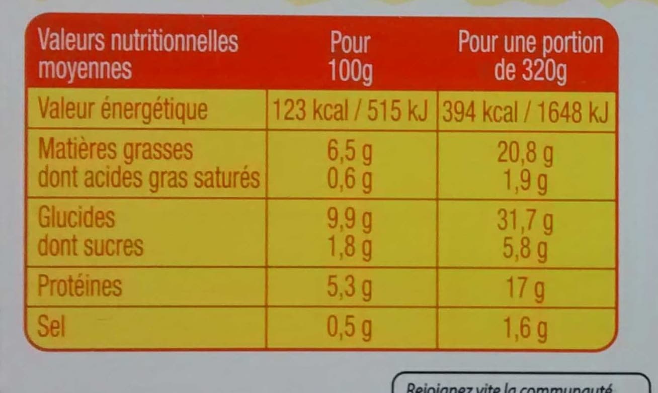 Daunat Poulet rôti pâtes crudités packshot