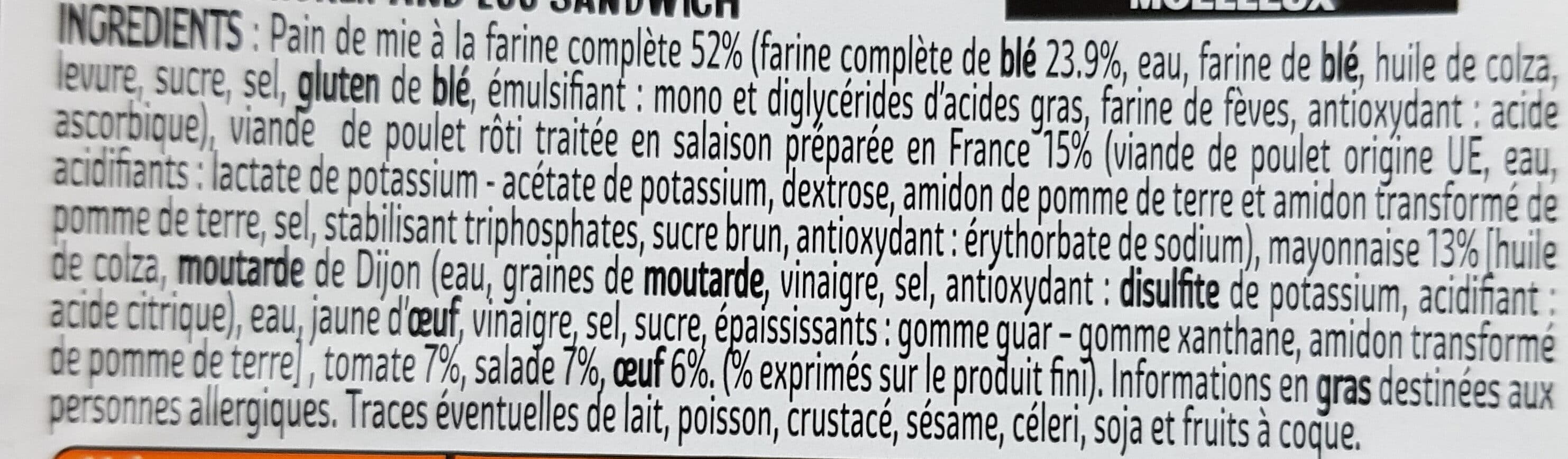 Daunat L'AMERICAIN XXL POULET OEUF packshot