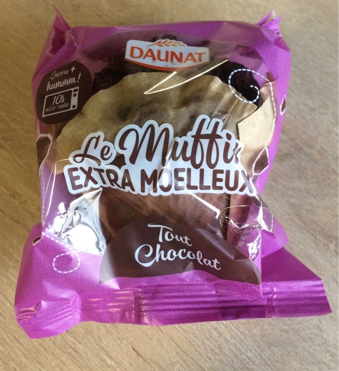Daunat Muffin au chocolat et pépites de chocolat DAUNAT packshot