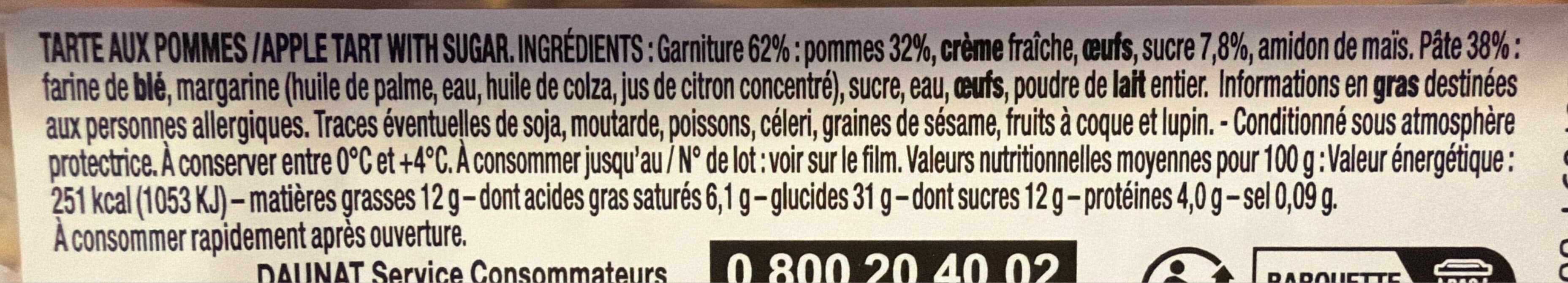 Daunat TARTE NORMANDE AUX POMMES packshot