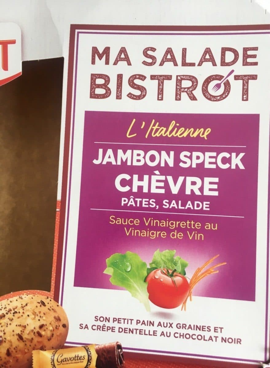 Daunat Ma Salade Bistrot Pates Jambon Speck Chevres packshot