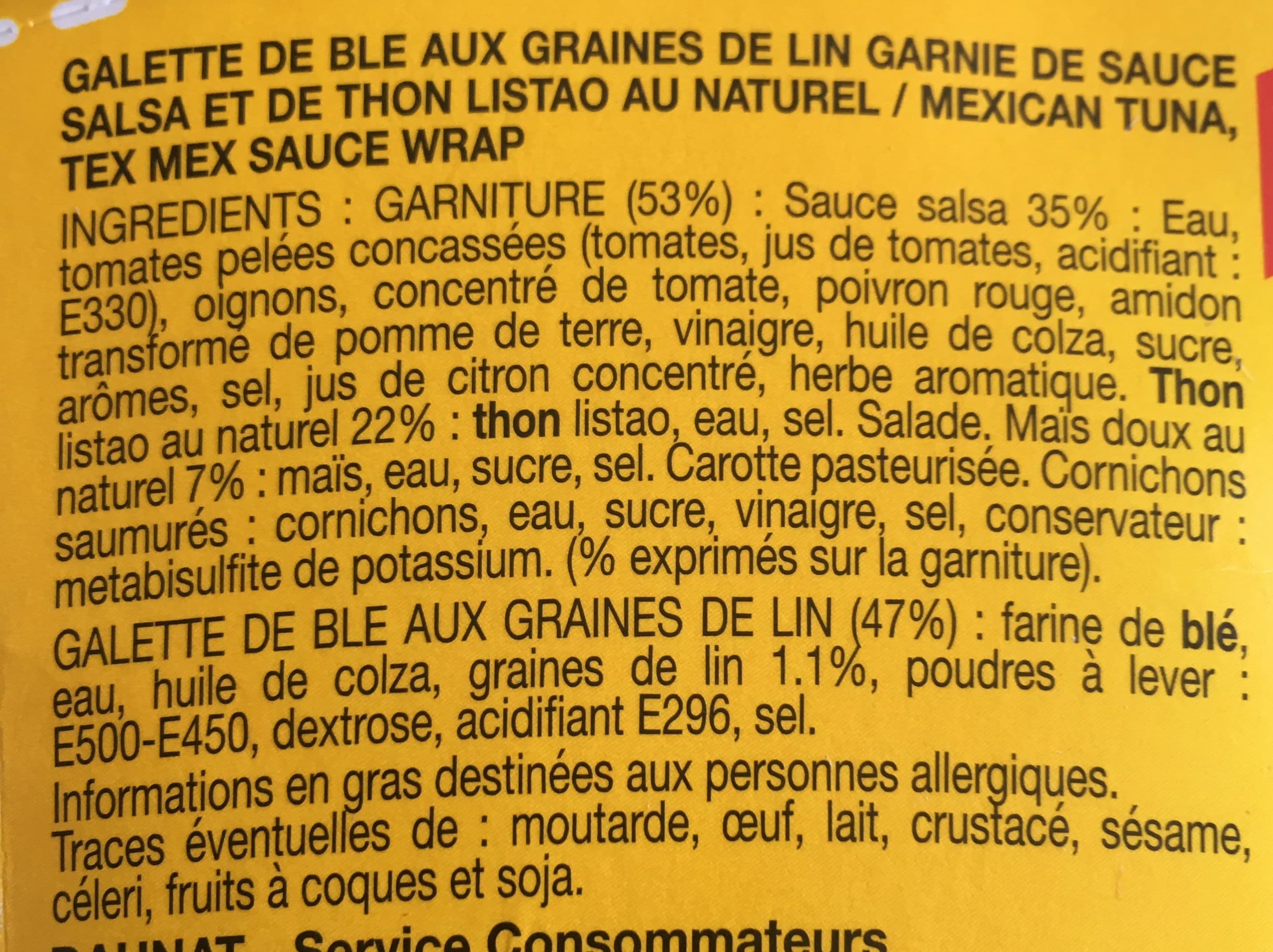 Daunat Thon a La Mexicaine Sauce Tex Mex packshot