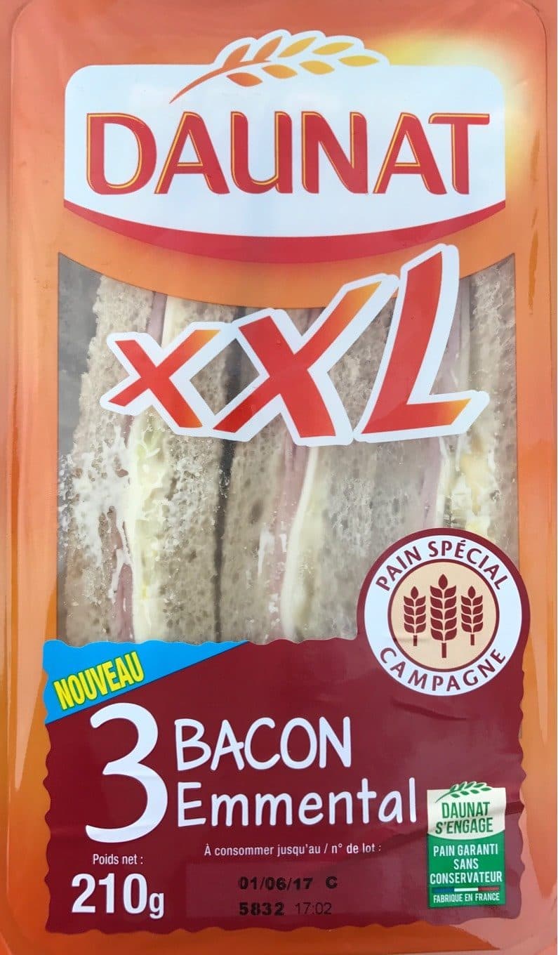 Daunat XXL Bacon Emmental packshot