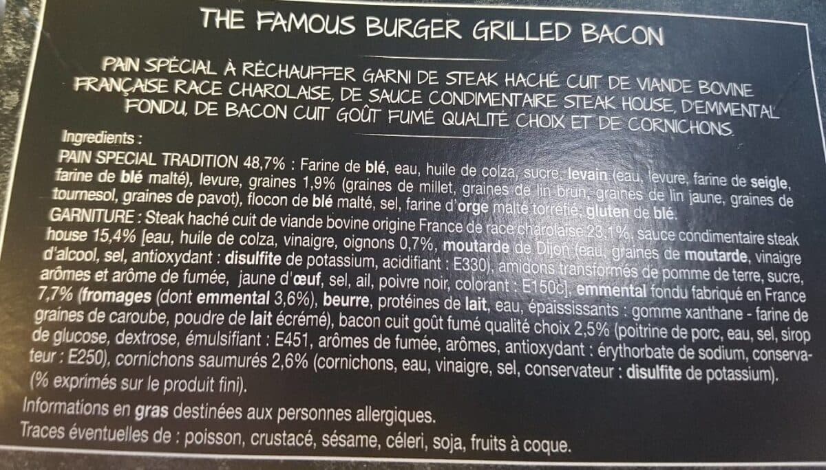 Daunat Grilled Bacon Hamburger packshot