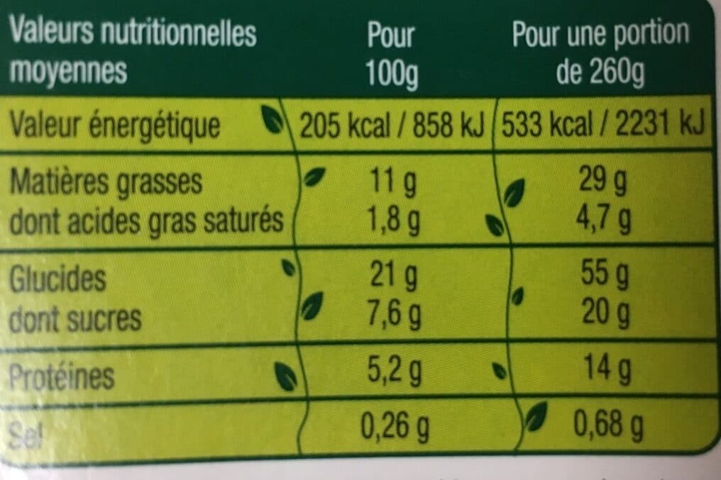 Daunat 123 salade chevre miel packshot