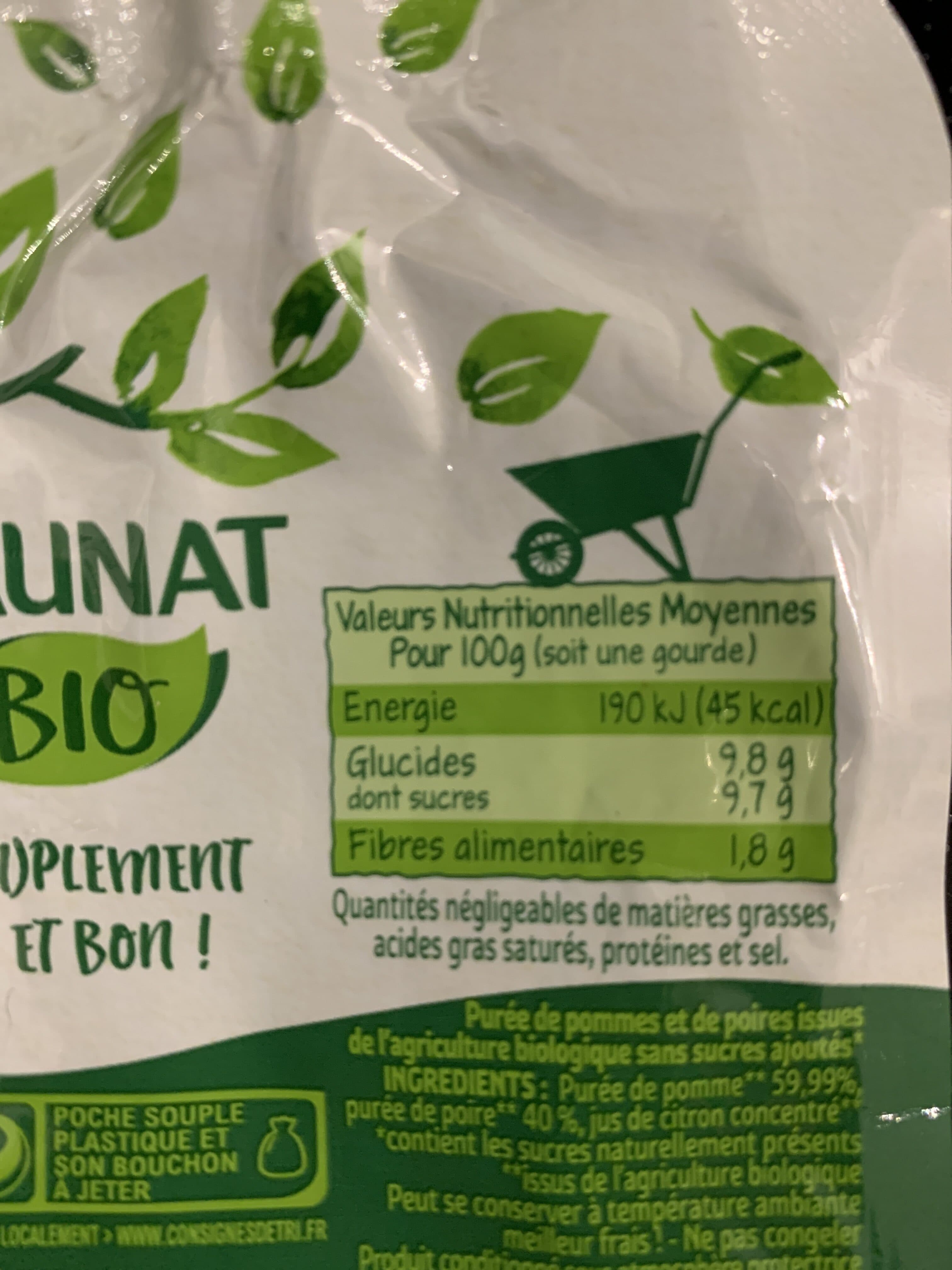Daunat Compote pomme poire packshot