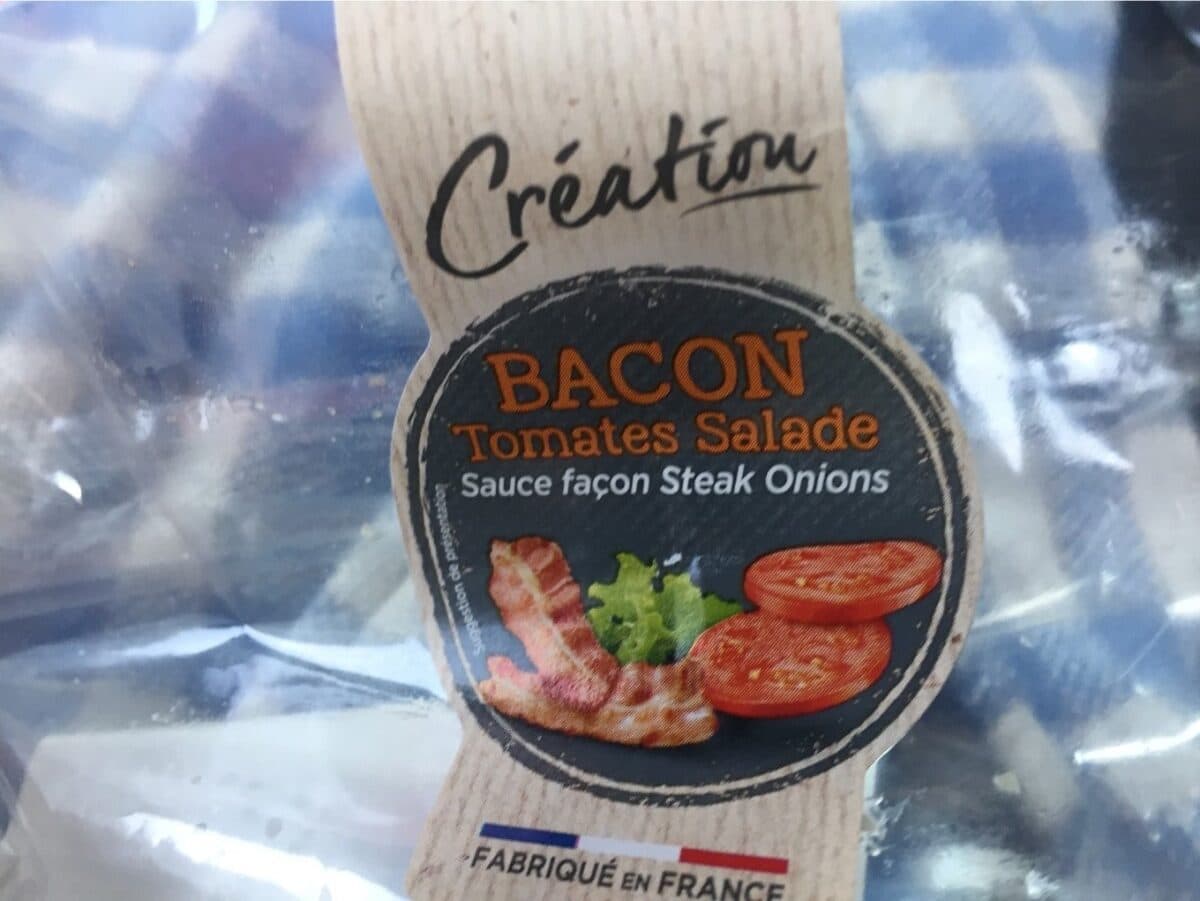 Daunat Bacon tomates salade packshot