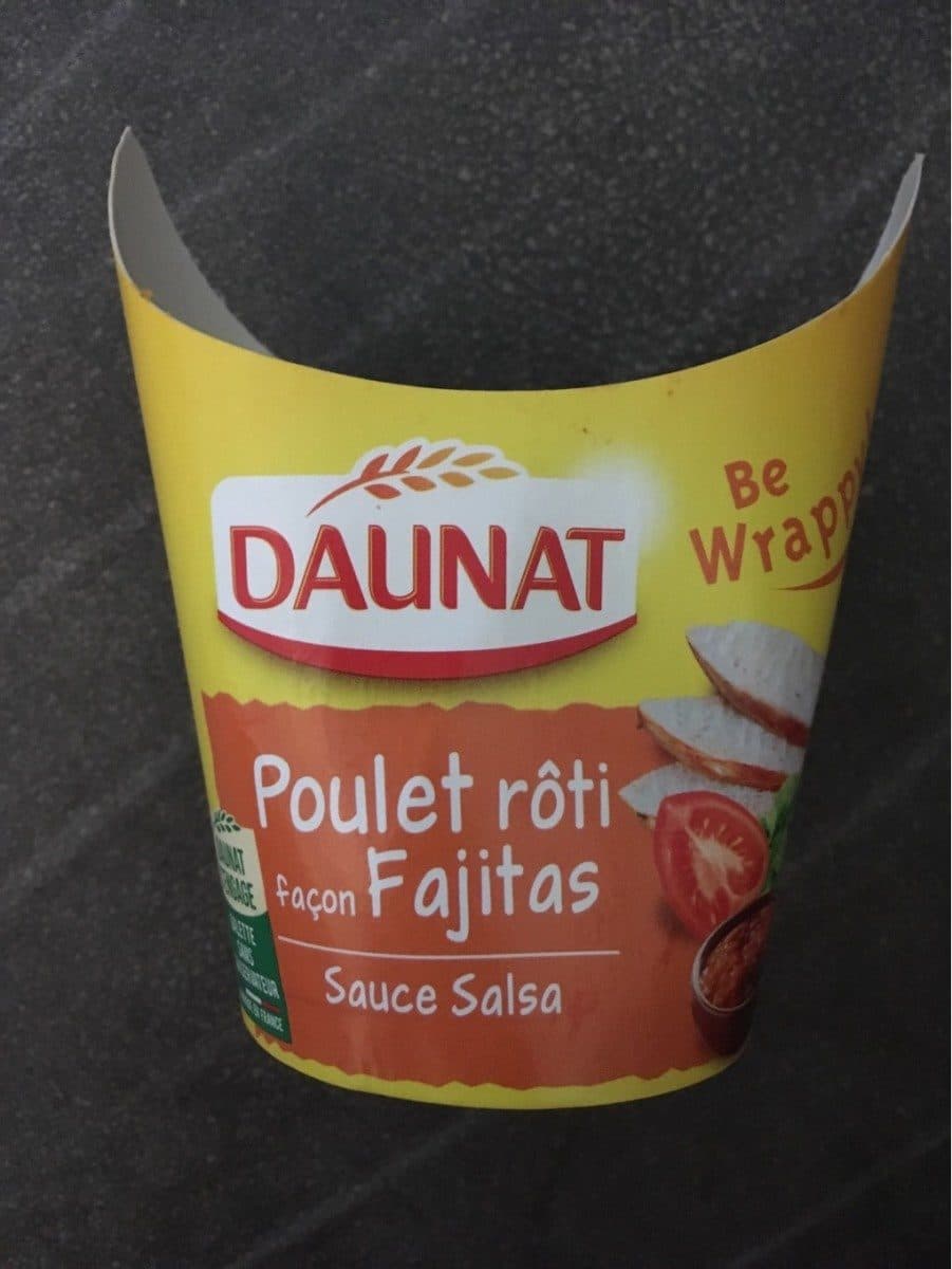 Daunat Wrap poulet roti facon fajitas packshot