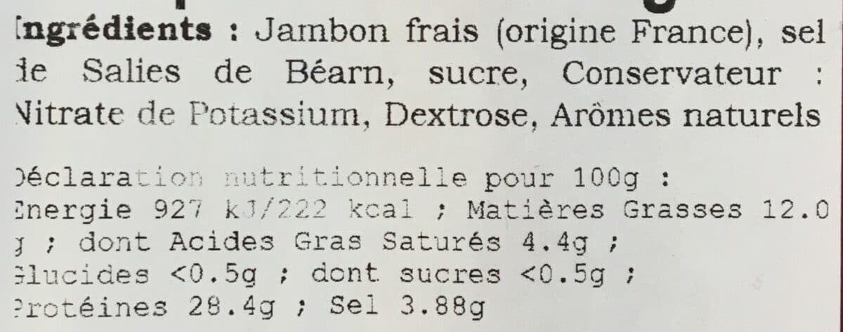 Michel Dupuy Jambon Sec Supérieur packshot