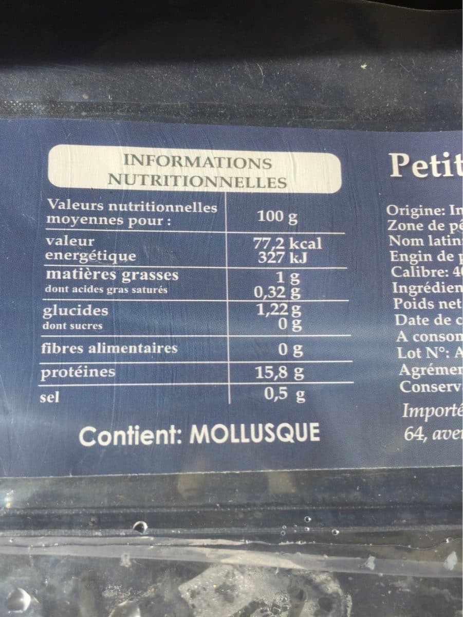 Open Food Facts Petites seiches entieres packshot