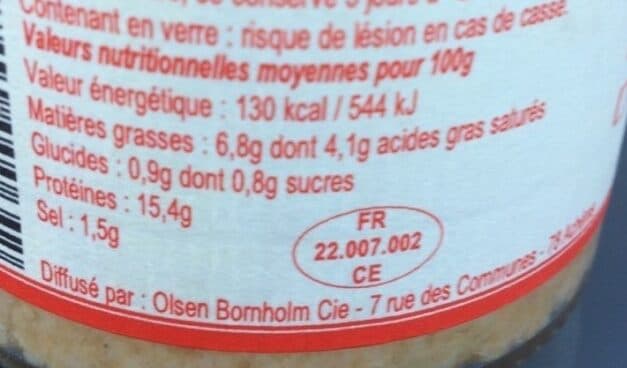 Olsen Rillettes de noix de saint jacques packshot