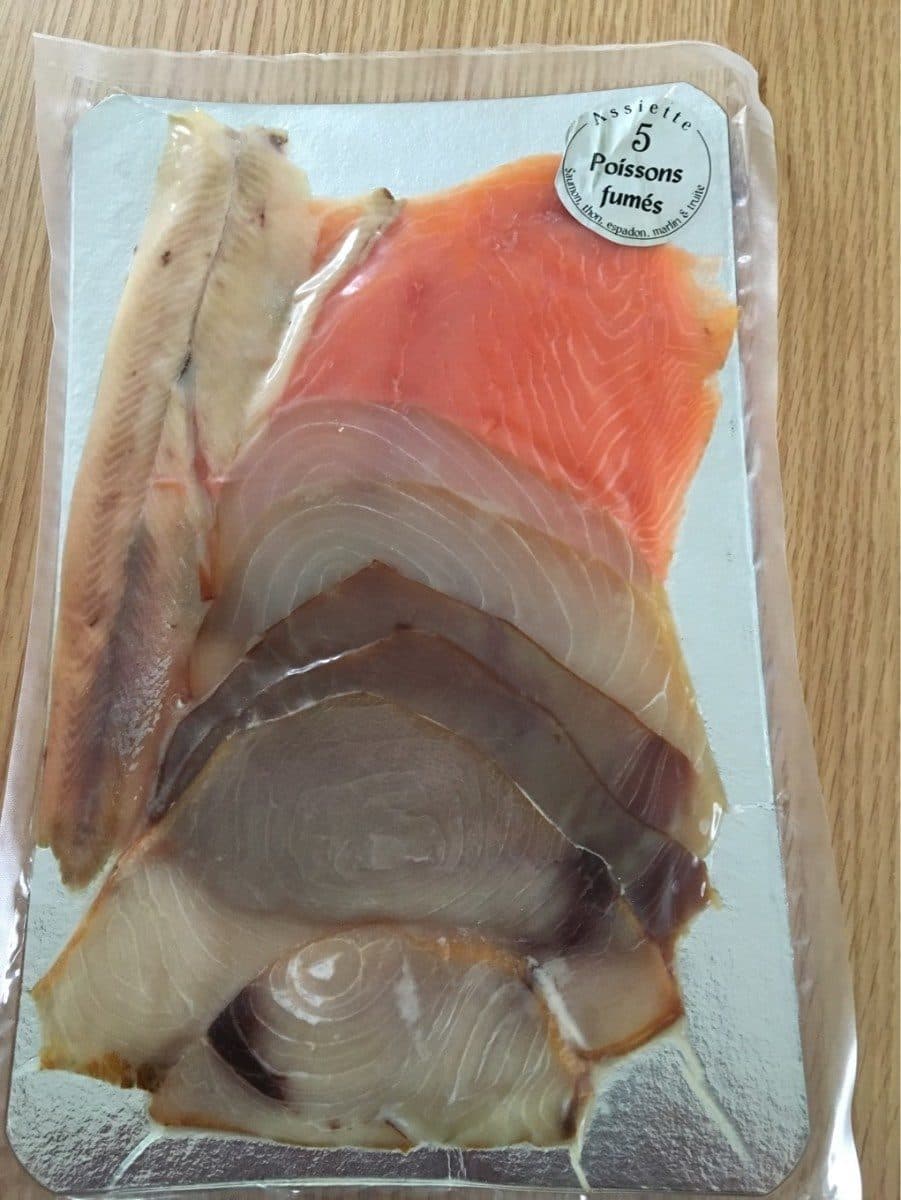 Open Food Facts Assiette de 5 poissons fumes packshot