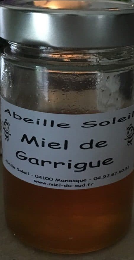 Abeille Soleil Miel de garigue packshot