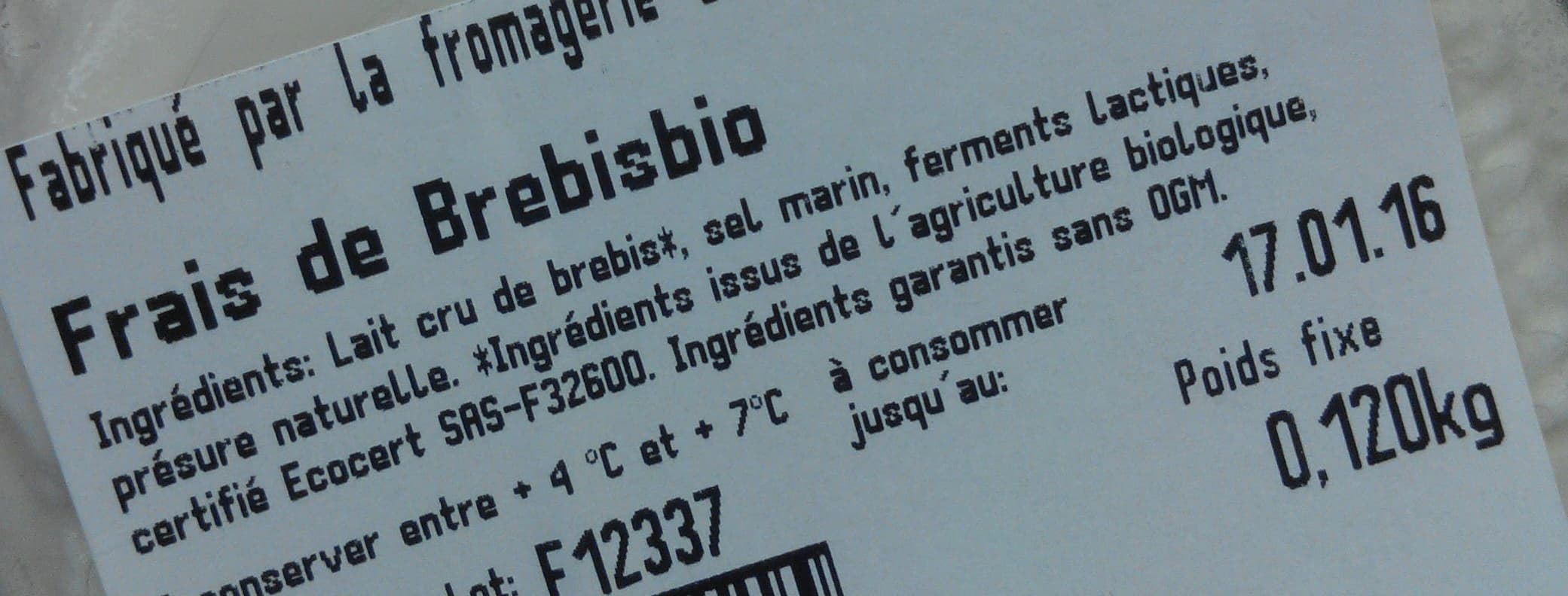 Fromagerie du Val d'Ormèze Frais de brebis bio packshot