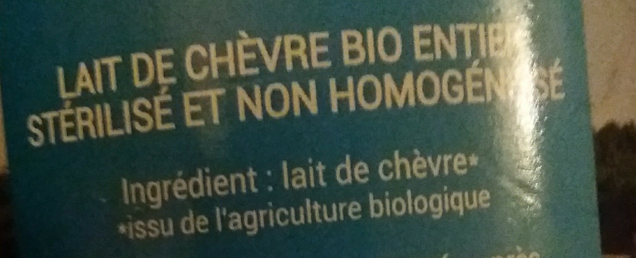 VAL D'ORMEZE Lait de chèvre entier packshot