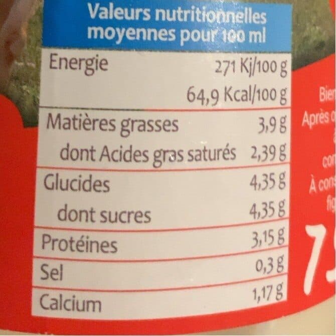 VAL D'ORMEZE Lait de chèvre entier packshot