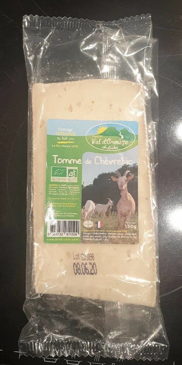 Fromagerie du val d'Ormeze Tomme Chevre Bio packshot