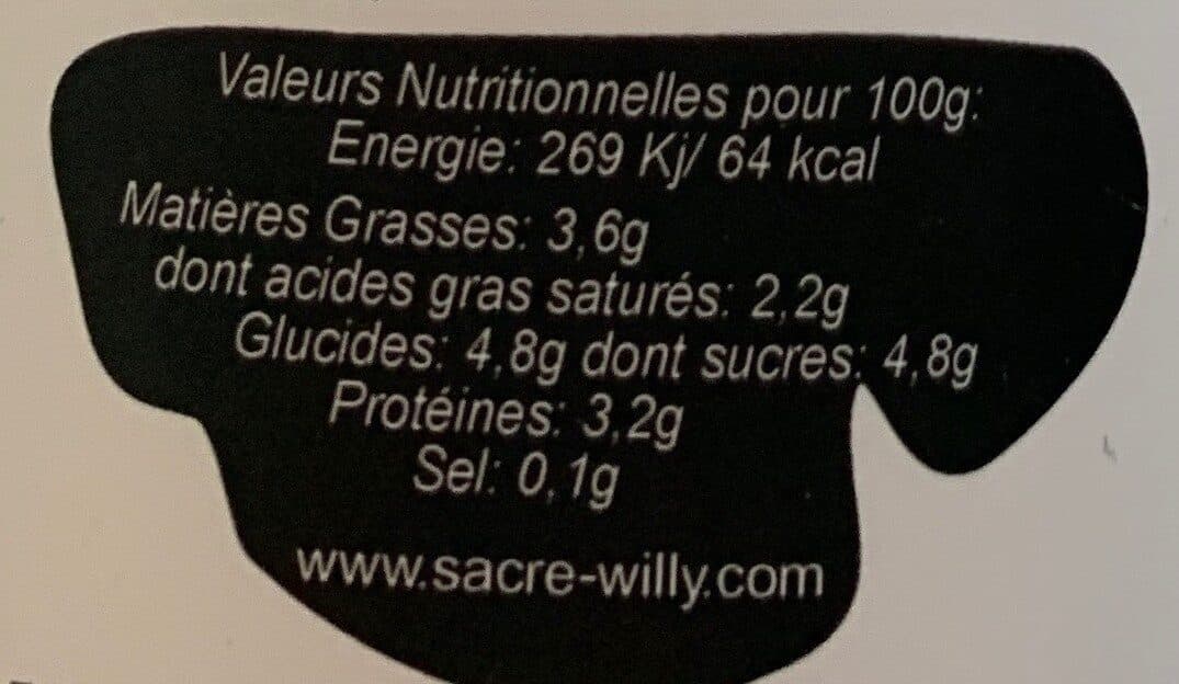 Sacré Willy Lait frais de montagne packshot