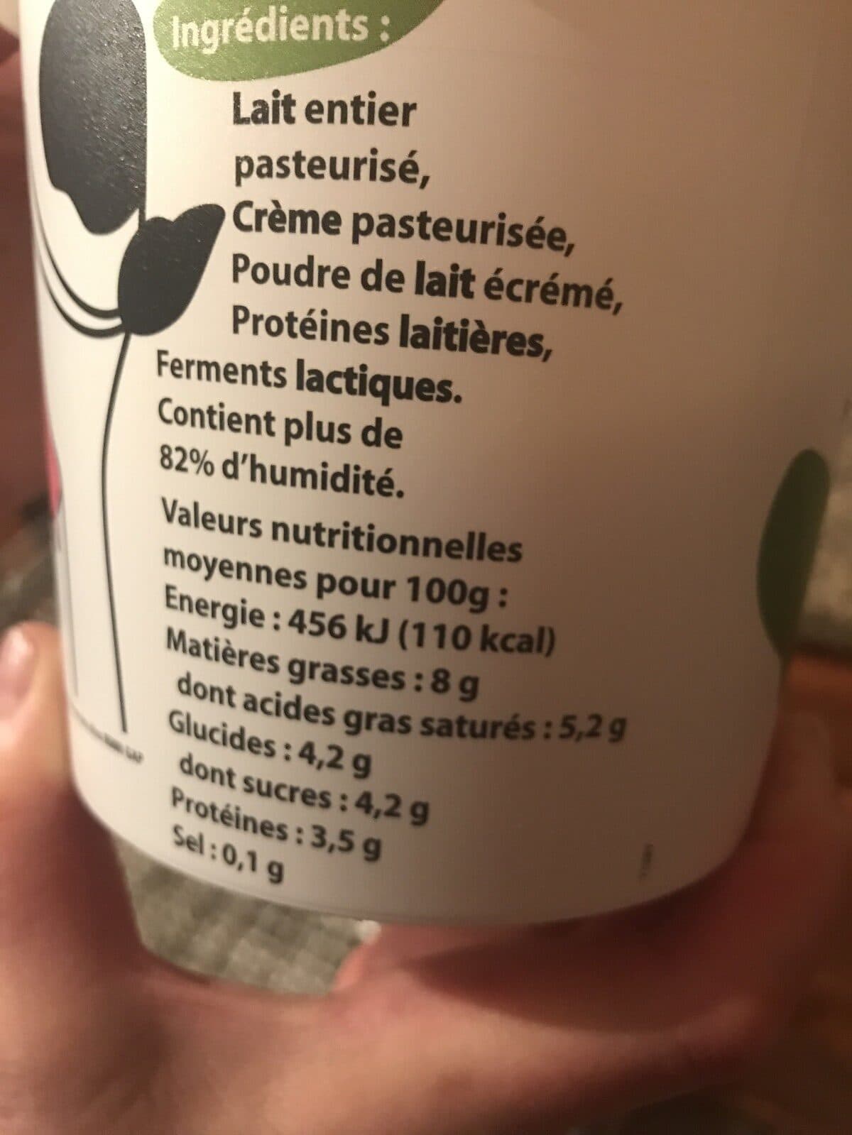 Coopérative Laitière des Alpes du Sud Fromage blanc lisse packshot