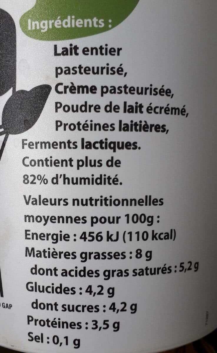 Coopérative Laitière des Alpes du Sud Fromage blanc lisse packshot