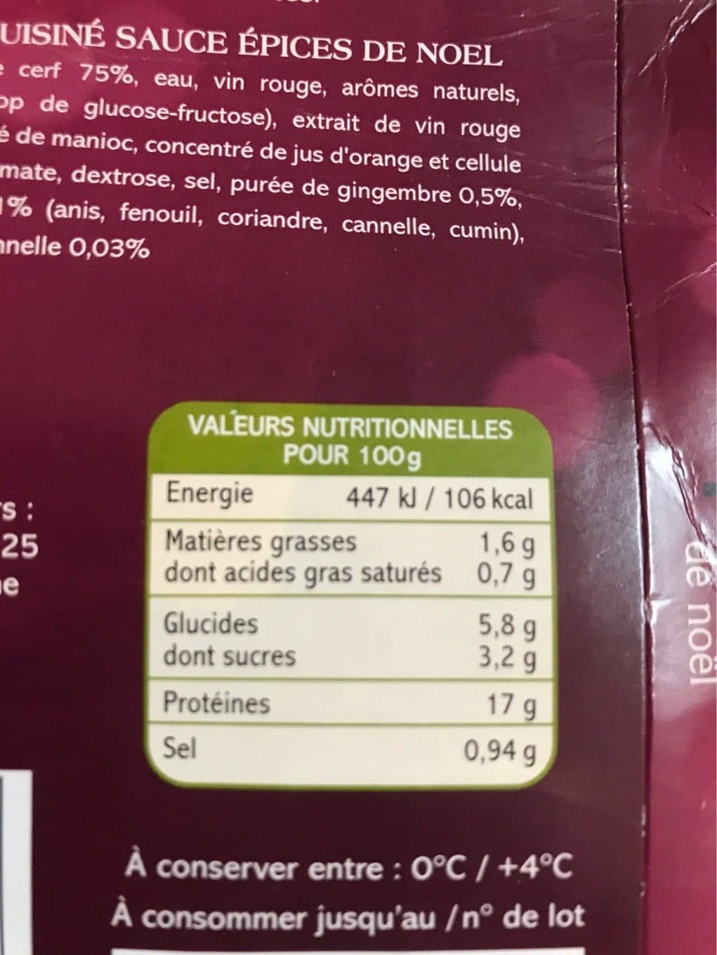 Saveurs Forestières Saveurs Forestières Roti de cerf packshot