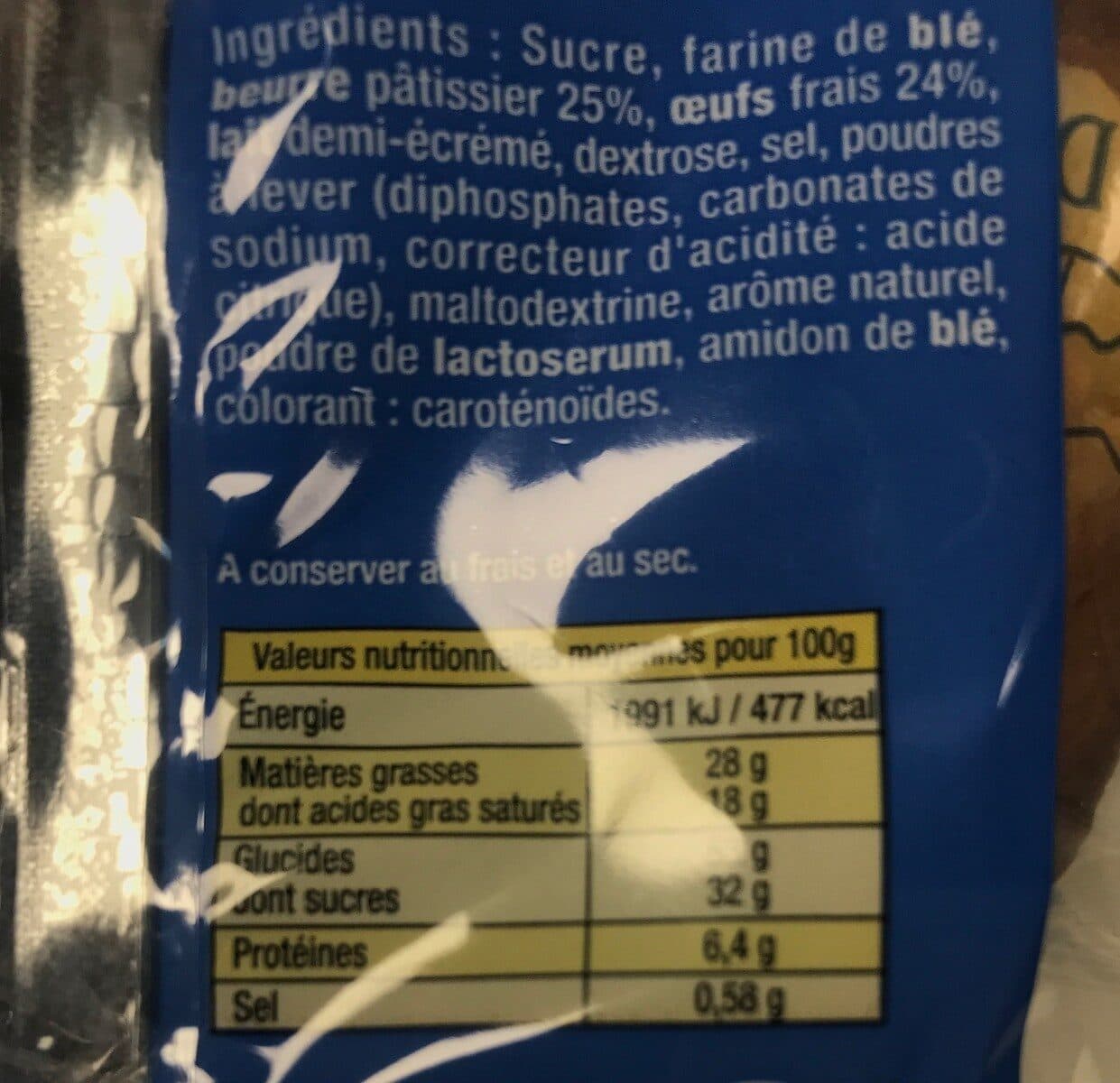 Armor Délices La Madeleine d'Armor pur beurre packshot