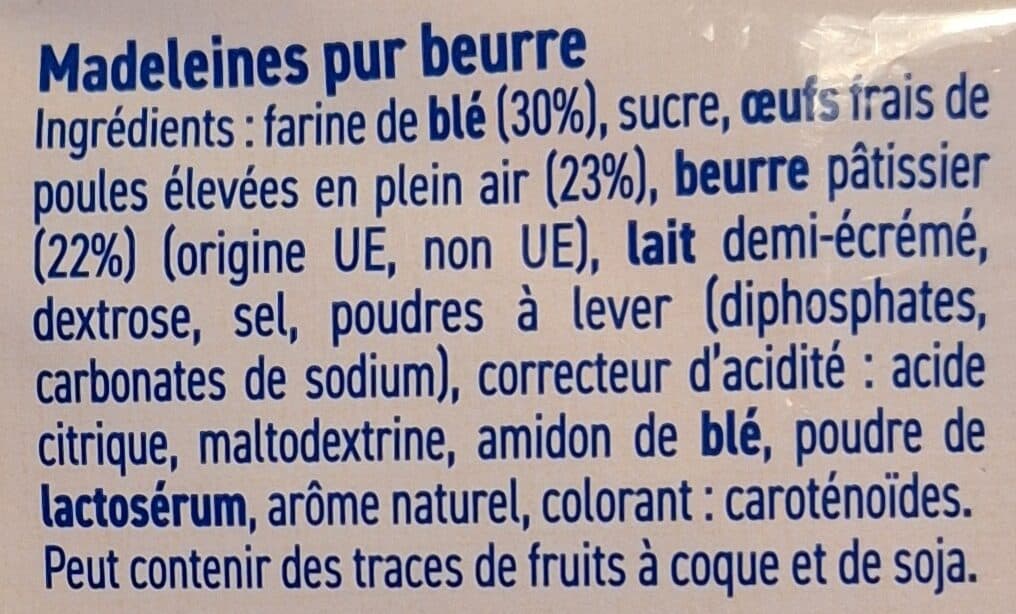 Armor Délices La madeleine d'Armor pur x 13 packshot