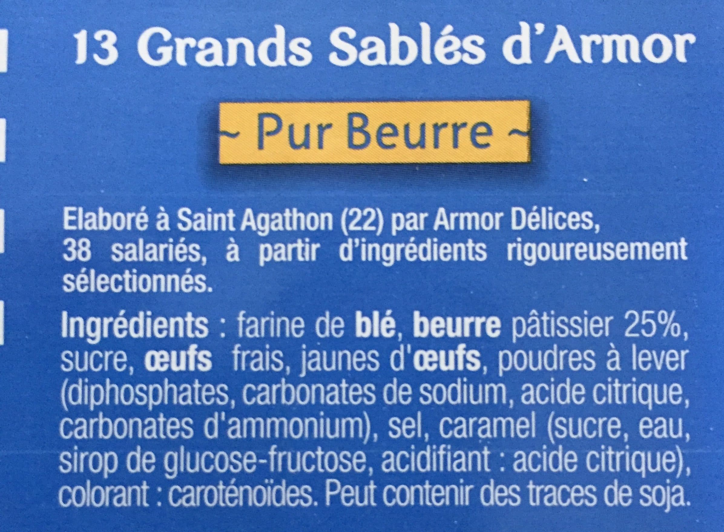 Armor delices Blister De 13 Sablés Patissiers Enveloppés Le Sablé D'armor packshot