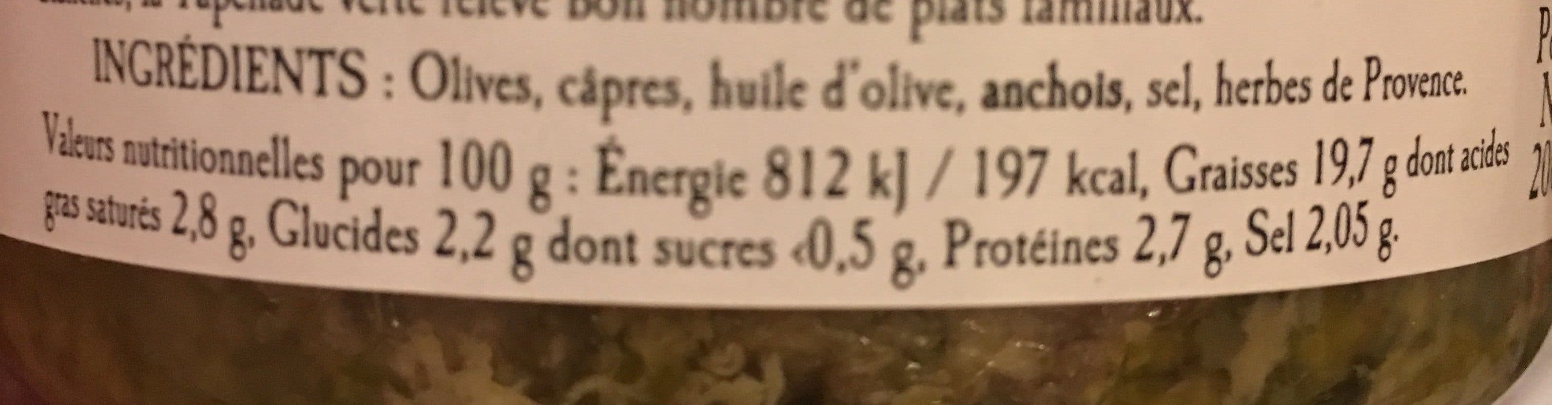 Arnaud Tapenade verte packshot