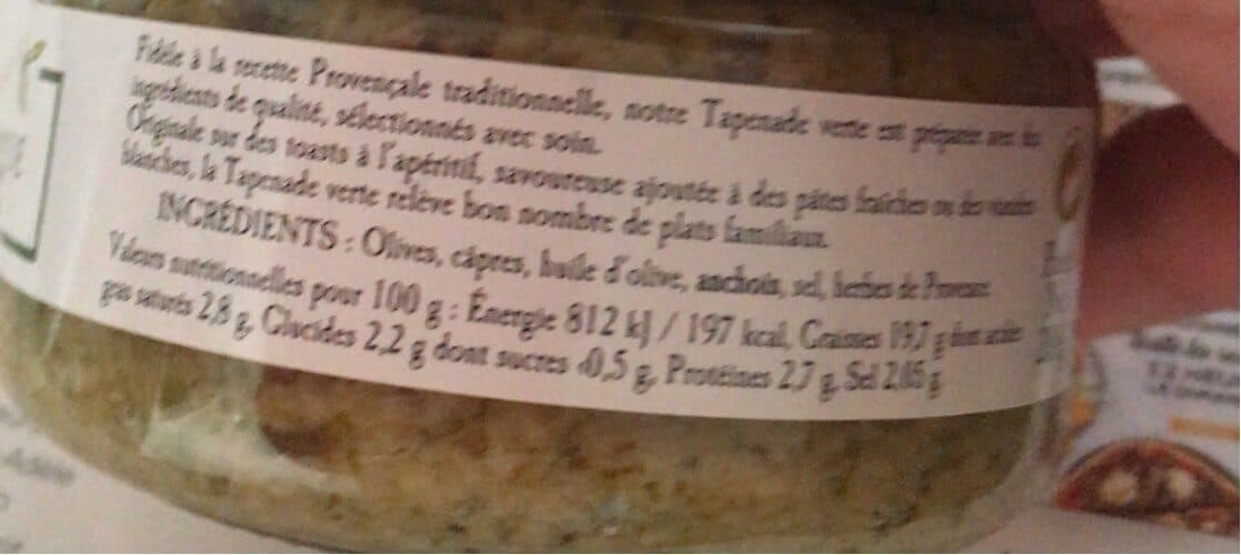Arnaud Tapenade verte packshot