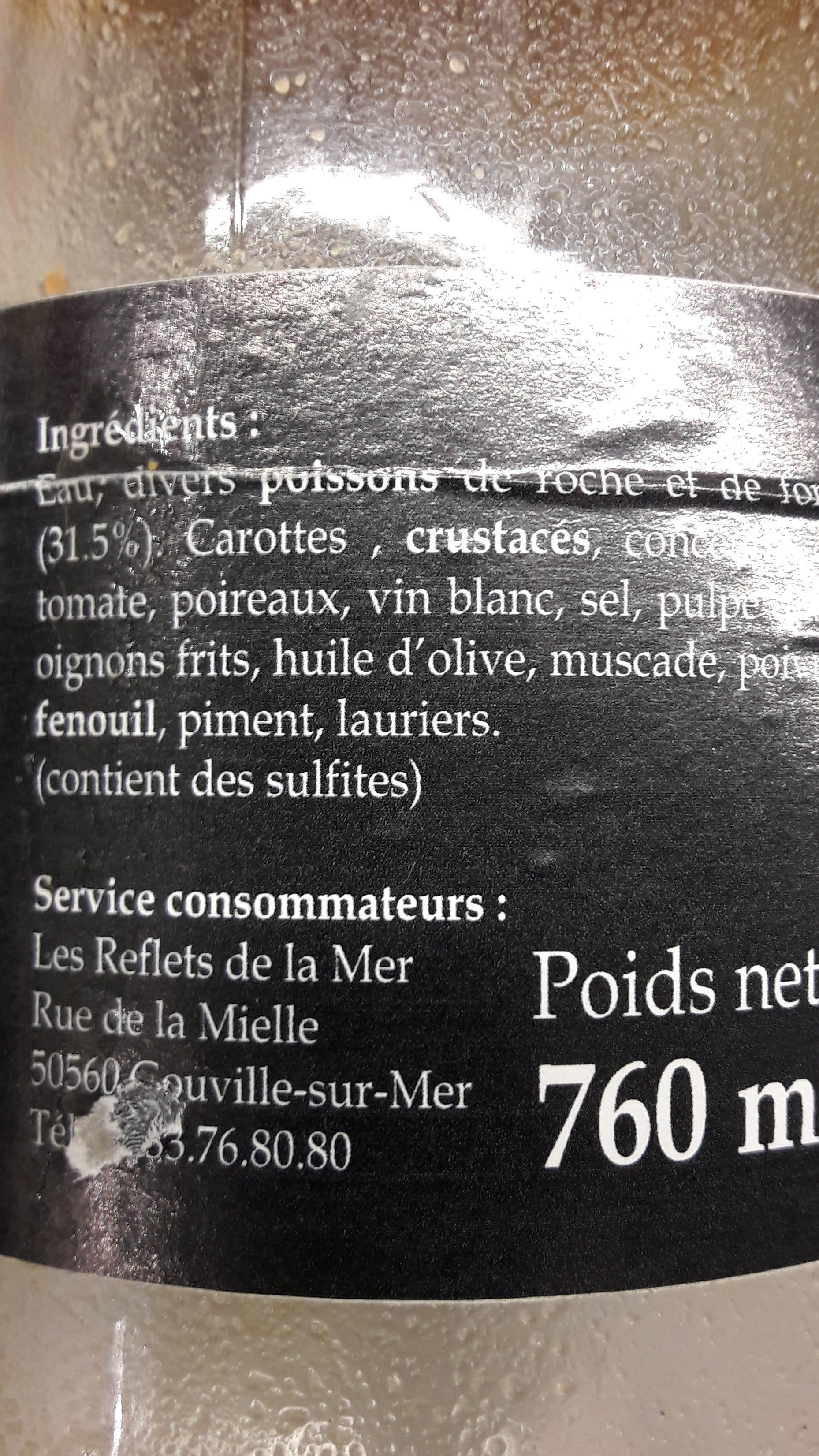 Les Reflets De La Mer Soupe de poissons packshot