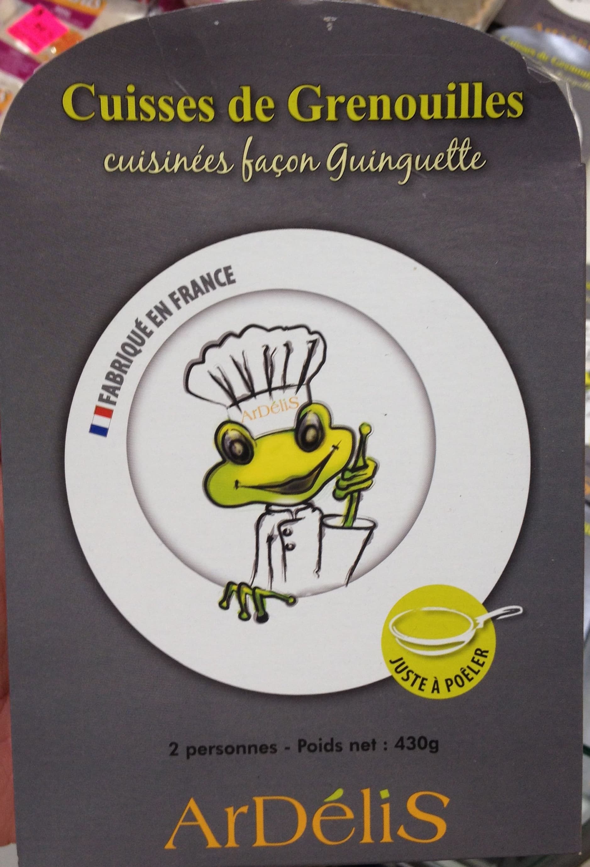 Ardélis Cuisses de Grenouilles cuisinées façon Guinguete packshot