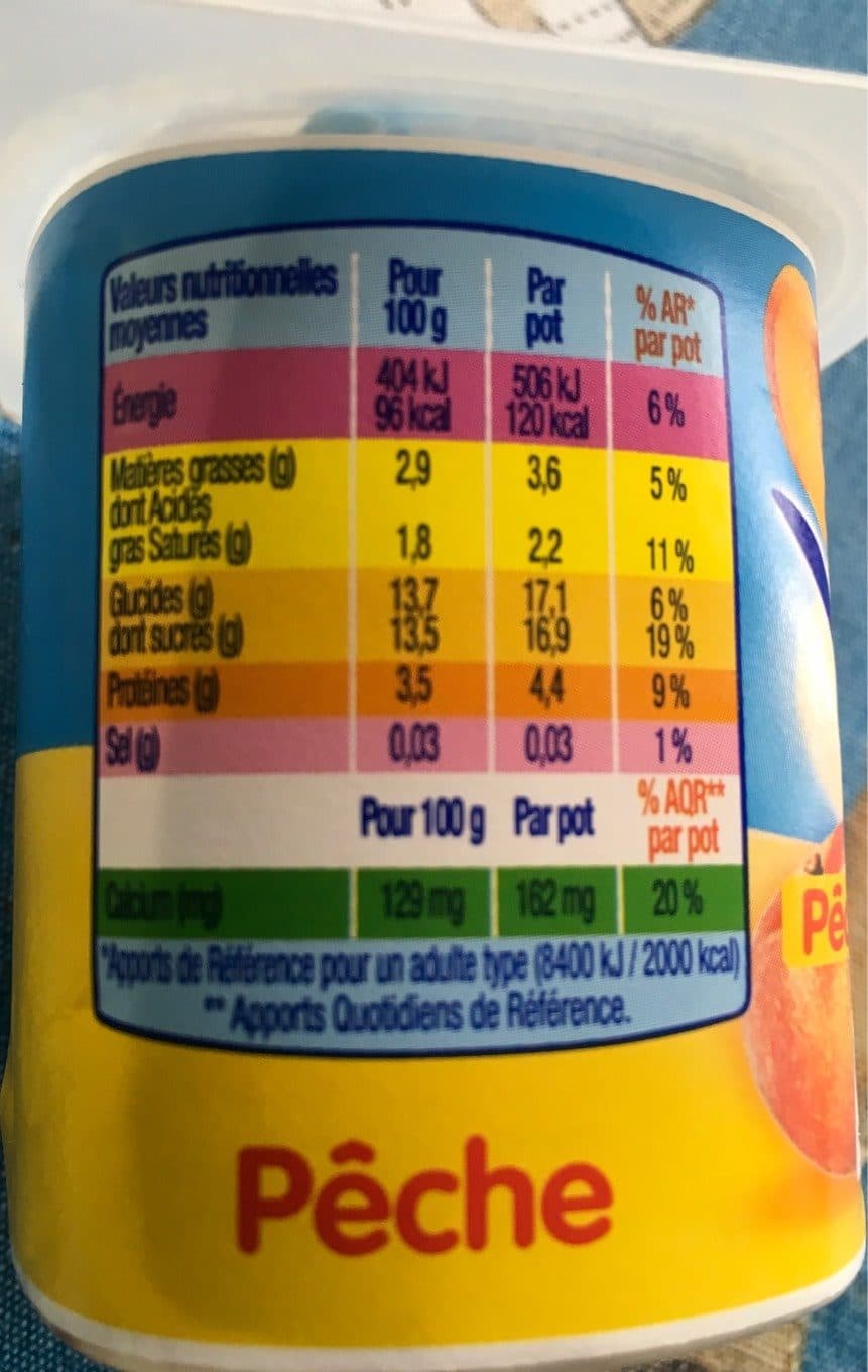 Danone Velouté Fruix Pêche packshot