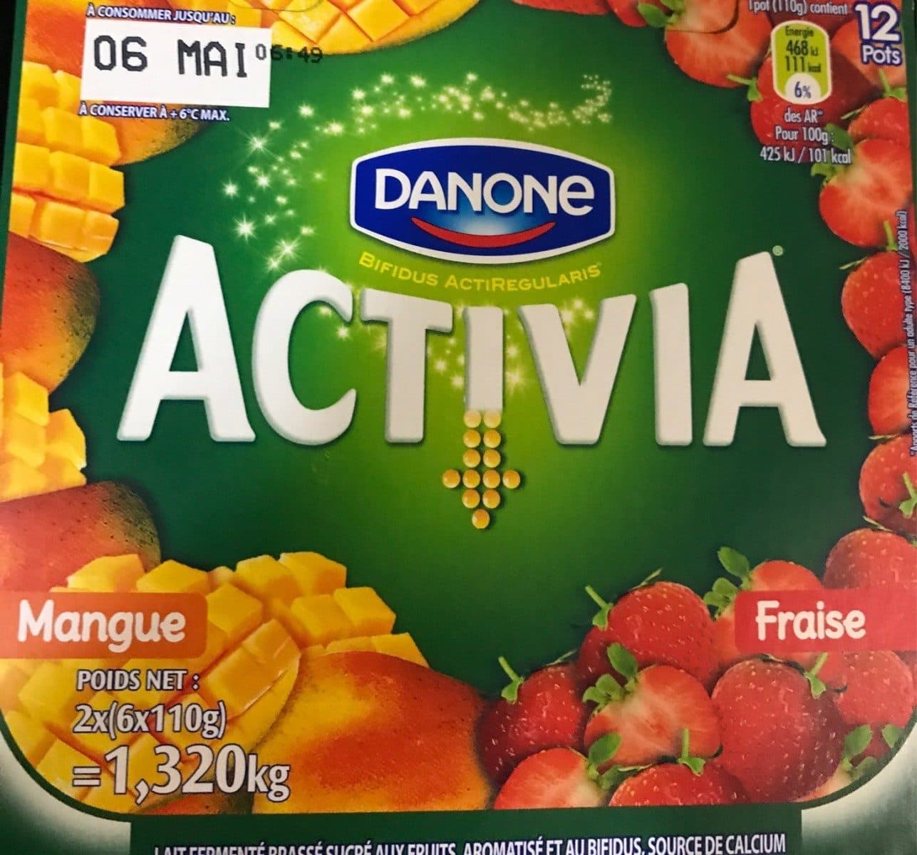 Activia Yaourts packshot