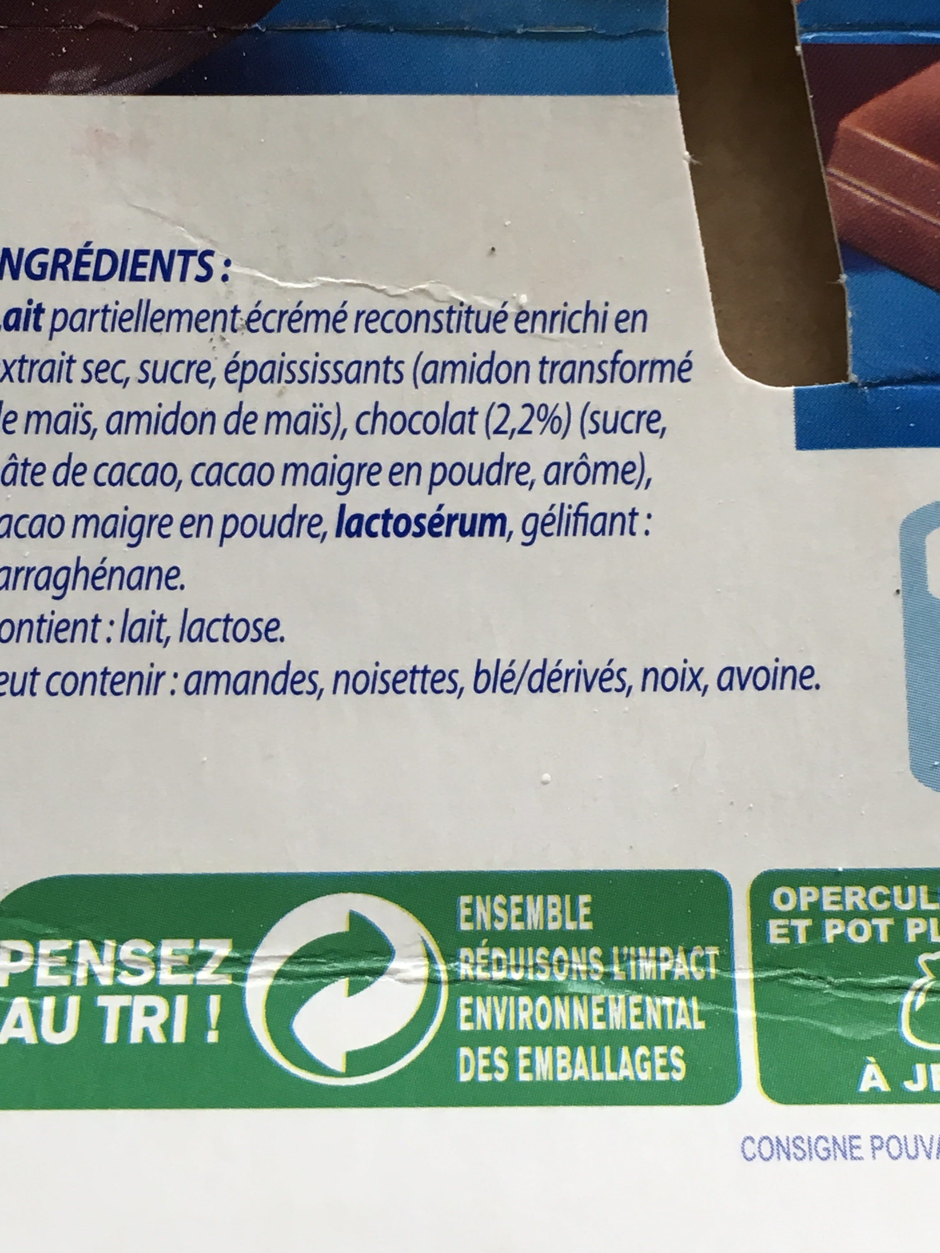 Danone Danette Chocolat packshot