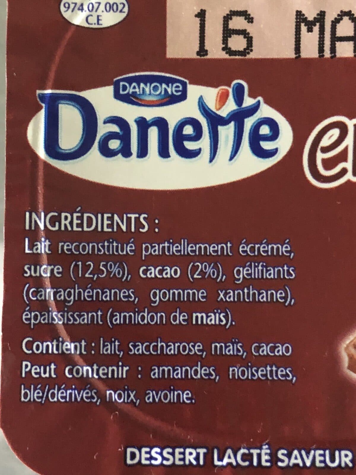 Danette Danette flan chocolat packshot