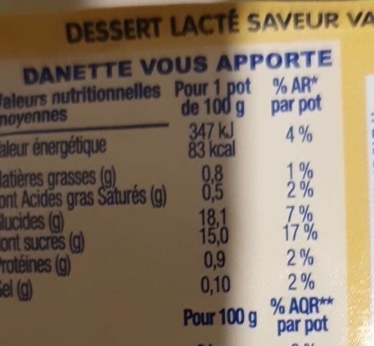 Danette Danette flan vanille packshot