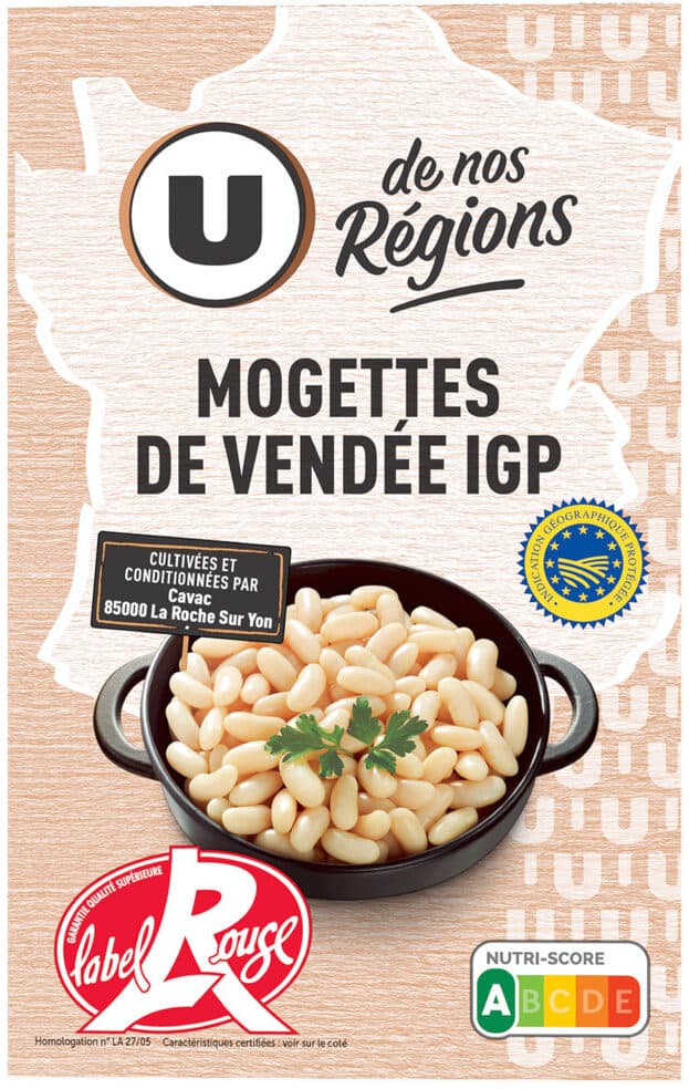 U Mogettes de Vendée IGP étui 450g packshot