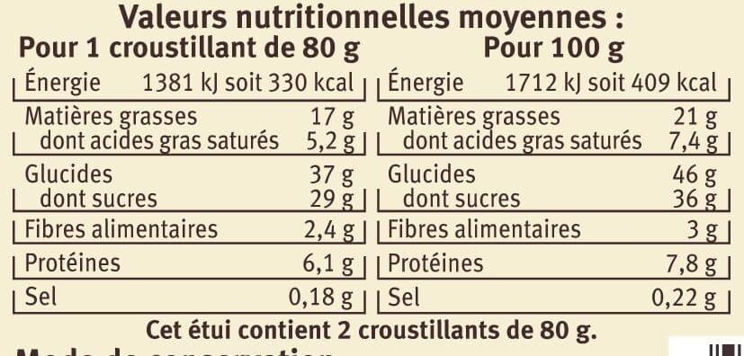 U Croustillant au chocolat noir et coeur amandes noisettes, 2x80g packshot