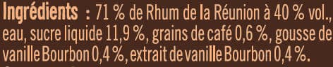 U Rhum arrangé vanille café SAINTE ESPERANCE 30° packshot