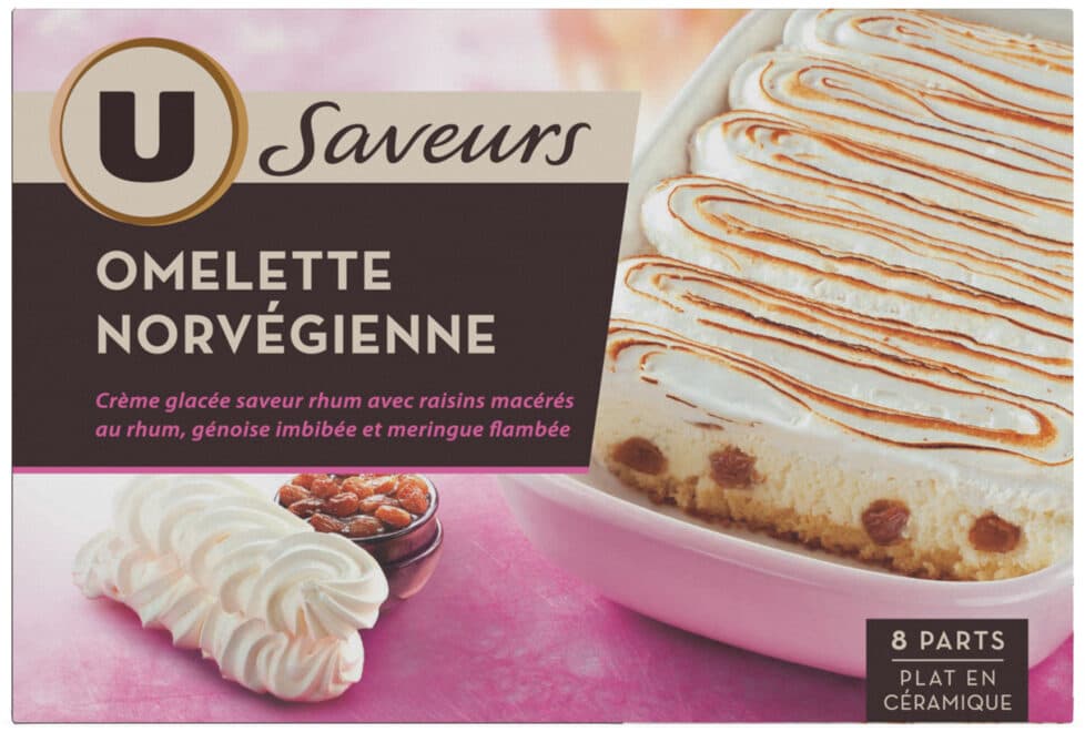U Omelette Norvégienne plat en céramique Saveurs packshot